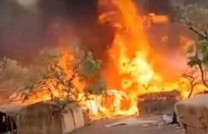 حريق هائل يلتهم 80% من سوق موقف الجنينة بنيالا ويخلّف خسائر فادحة